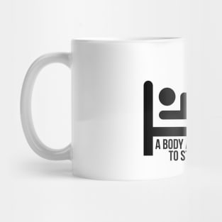 Newton Funny Science Body At Rest Stays At Rest Mug